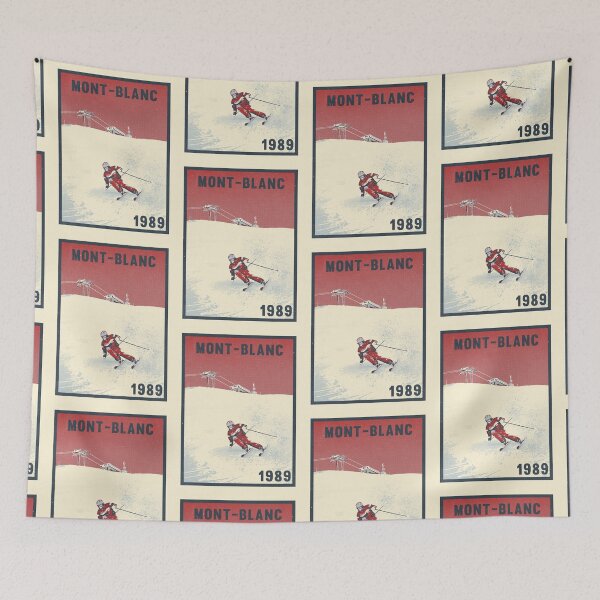 Item preview,   Mont-Blanc ski mountains 1985 vintage retro 80's designed and sold by Captain-Jackson.