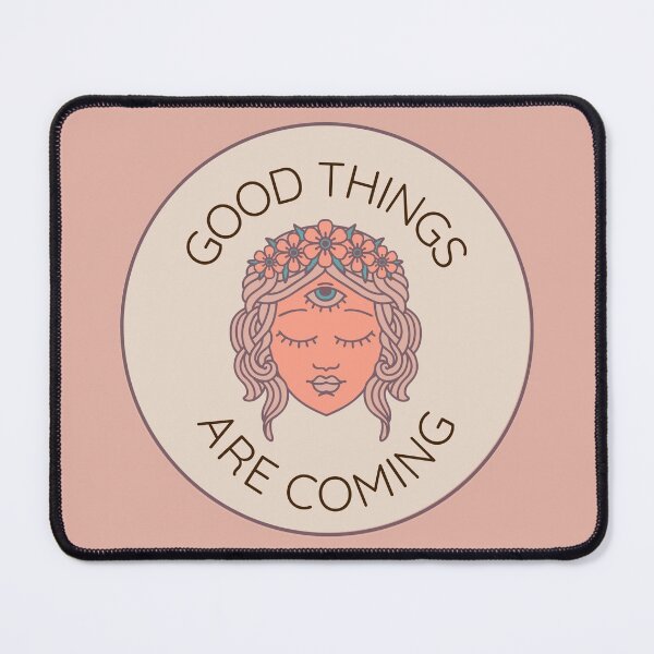 Item preview, Coral, Teal, & Tan Good Things Are Coming Third Eye designed and sold by TheSunshine+DandelionCo ..
