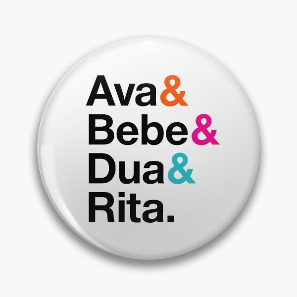 Item preview, Albanian Music Queens, Ava, Bebe, Dua, Rita, Helvetica List Style designed and sold by opalime.
