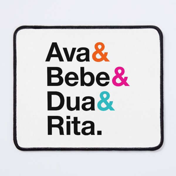Item preview, Albanian Music Queens, Ava, Bebe, Dua, Rita, Helvetica List Style designed and sold by opalime.