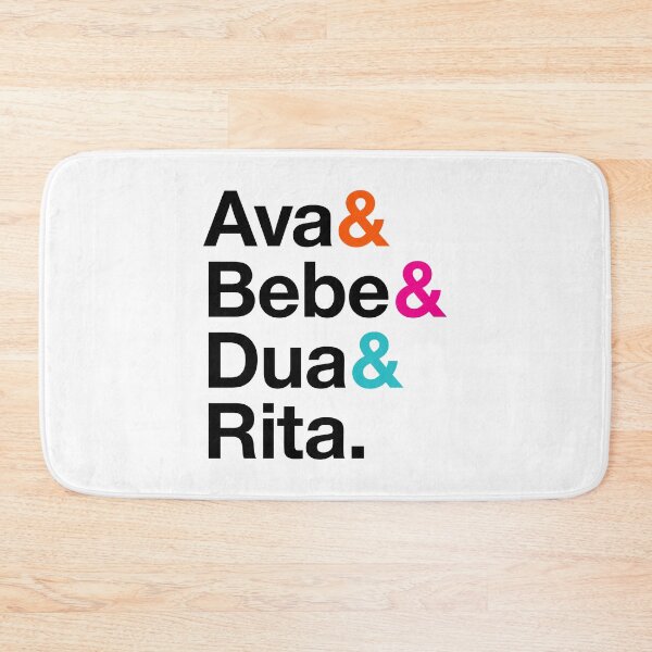 Item preview, Albanian Music Queens, Ava, Bebe, Dua, Rita, Helvetica List Style designed and sold by opalime.