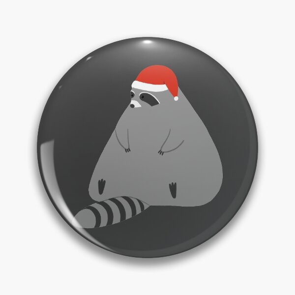 Item preview, Chubby Melting Raccoon Sitting - Christmas edition designed and sold by KTJoh.