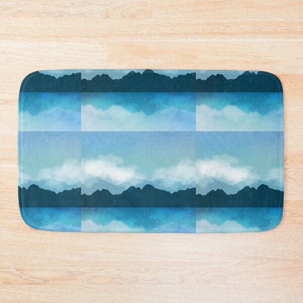Item preview, Digital Art - Gorgeous Blue Landscape with Stars designed and sold by sticker-vault.