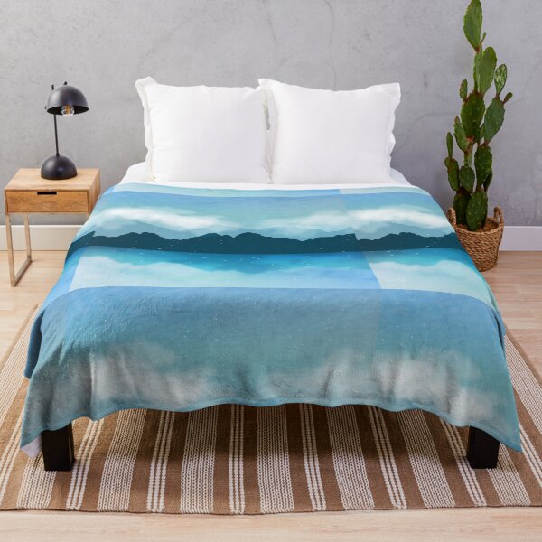 Item preview, Digital Art - Gorgeous Blue Landscape with Stars designed and sold by sticker-vault.