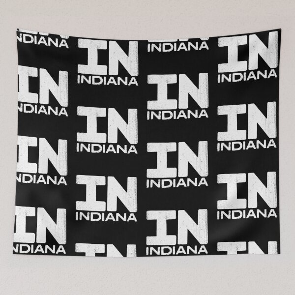 Item preview, IN Indiana State Vintage Typography designed and sold by Creatively Torn.