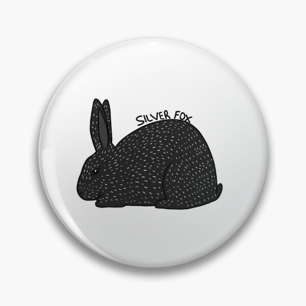 Item preview, Black Silver Fox Rabbit (w/ text ver) designed and sold by meltingangelart.