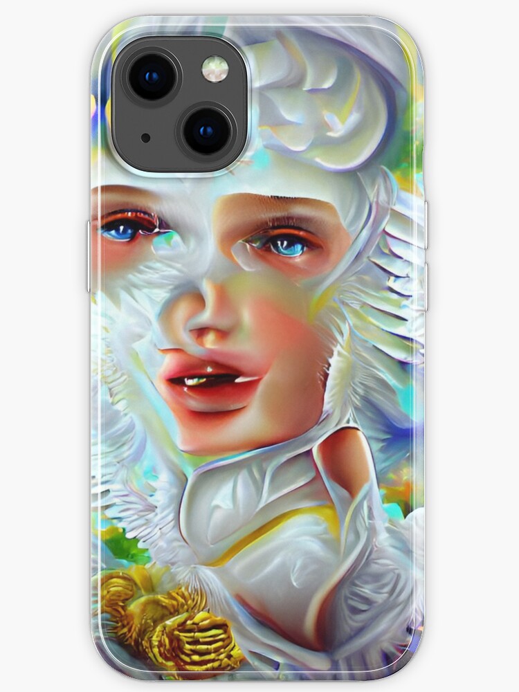 Abstract Ai Art Angel Iphone Case By Lollly Redbubble