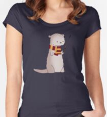 Harry Pawter Otter Women's Fitted Scoop T-Shirt