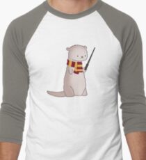 Harry Pawter Otter Men's Baseball ¾ T-Shirt