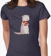Harry Pawter Otter Women's Fitted T-Shirt