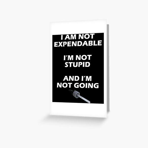 Vintage Blake'S 7 Quote Idol Gift Fot You Greeting Card