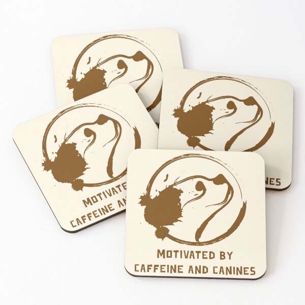 Item preview, Motivated By Caffeine And Canines. Coffee Dog Lover designed and sold by Rebel-Design.