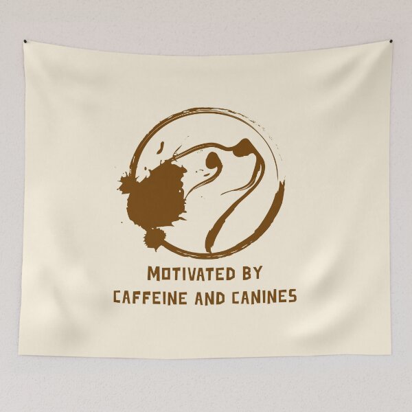 Item preview, Motivated By Caffeine And Canines. Coffee Dog Lover designed and sold by Rebel-Design.
