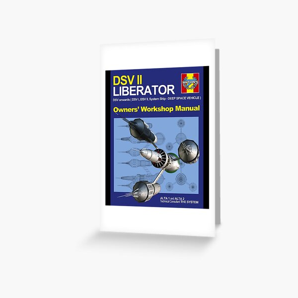 Vintage Retro Blake'S 7 Liberator Cute Gifts Greeting Card