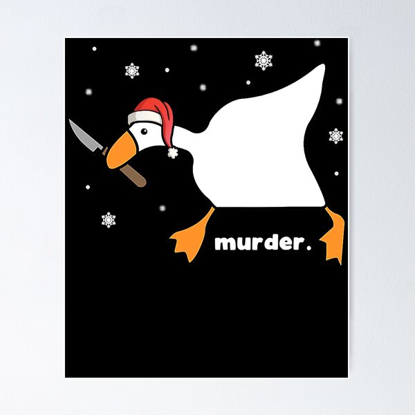 Item preview, Funny Goose Murder Meme Christmas Santa Hat Xmas Men & Women designed and sold by DenisiaAmos.