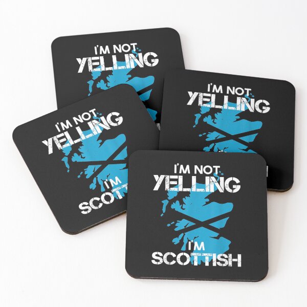 Item preview, Funny Scotland Pride Flag I'm Not Yelling I'm Scottish designed and sold by DenisiaAmos.