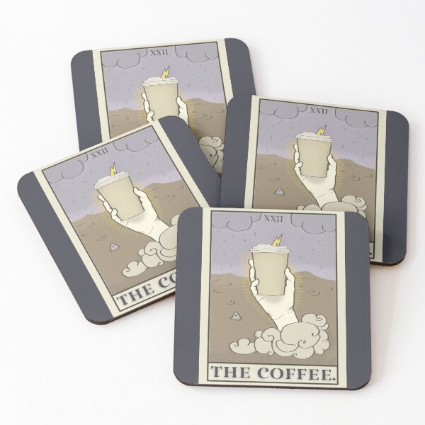 Item preview, Tarot Card The Coffee Major Arcana - Coffee Lovers Drawing designed and sold by ViewerEqualsPhoton.