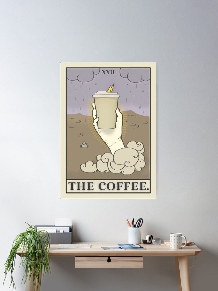 Tarot Card The Coffee Major Arcana Coffee Lovers Drawing