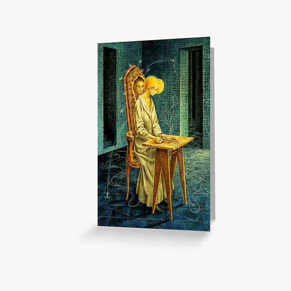Disturbing Presence, by Remedios Varo Greeting Card