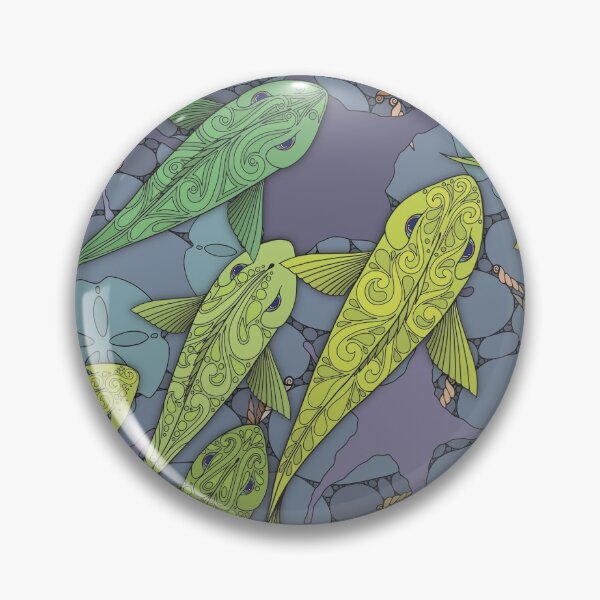 Item preview, Purple with fish designed and sold by sajasca.