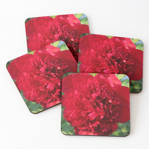 Item preview, Large Red Peony Blooming Flower designed and sold by JariHawk.
