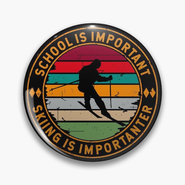 Item preview, School Is Important But Skiing Is Importanter designed and sold by TKsTees.