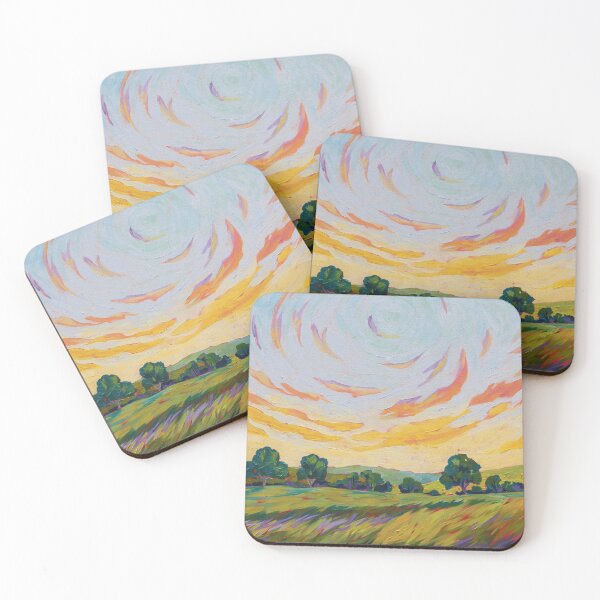 Item preview, Australian Green Impressionist Landscape Painting designed and sold by EveiArt.