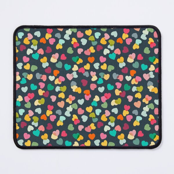 Item preview, Love Hearts Confetti Rainbow on Ink - small designed and sold by Cecilia Mok.