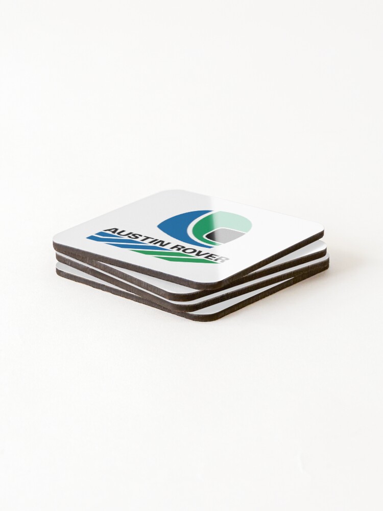 Thumbnail 4 of 5, Coasters (Set of 4), Austin Rover Rallysprint Helmet + Logo designed and sold by CellularSong.