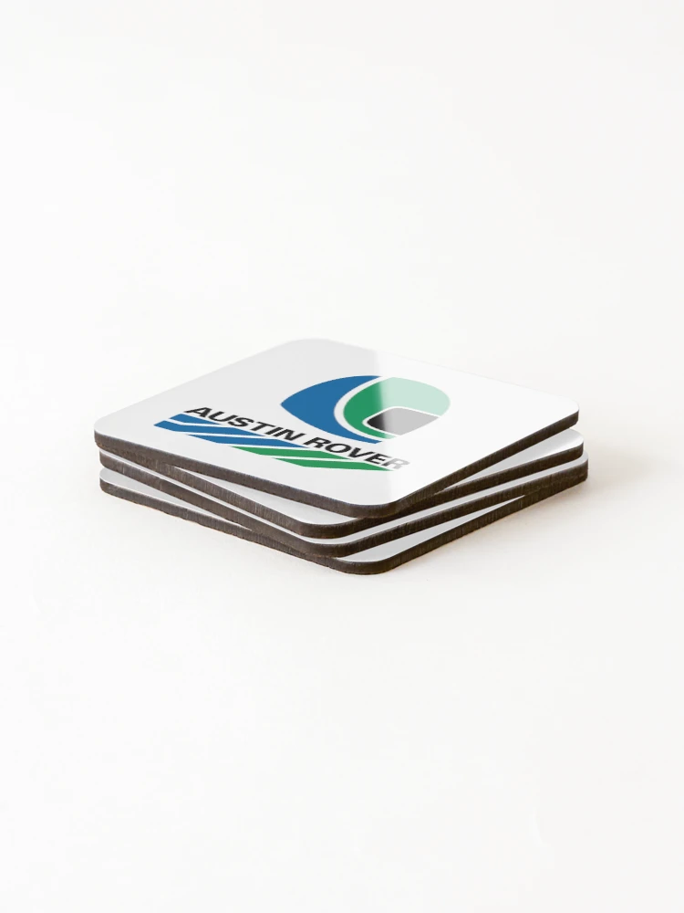 Thumbnail 4 of 5, Coasters (Set of 4), Austin Rover Rallysprint Helmet + Logo designed and sold by CellularSong.