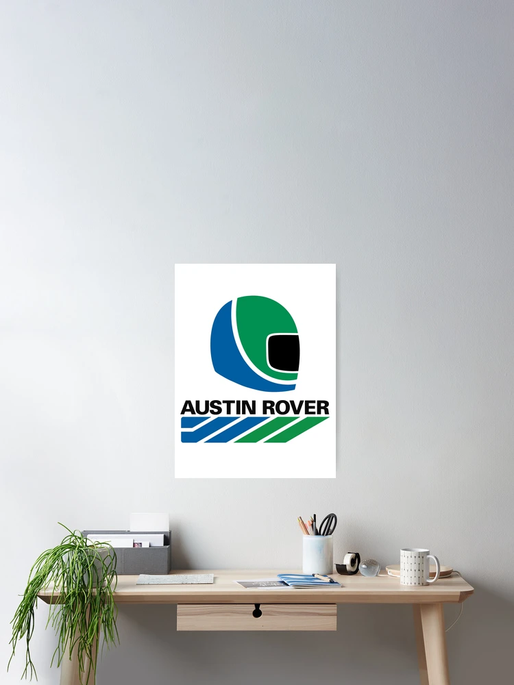 Thumbnail 2 of 3, Poster, Austin Rover Rallysprint Helmet + Logo designed and sold by CellularSong.