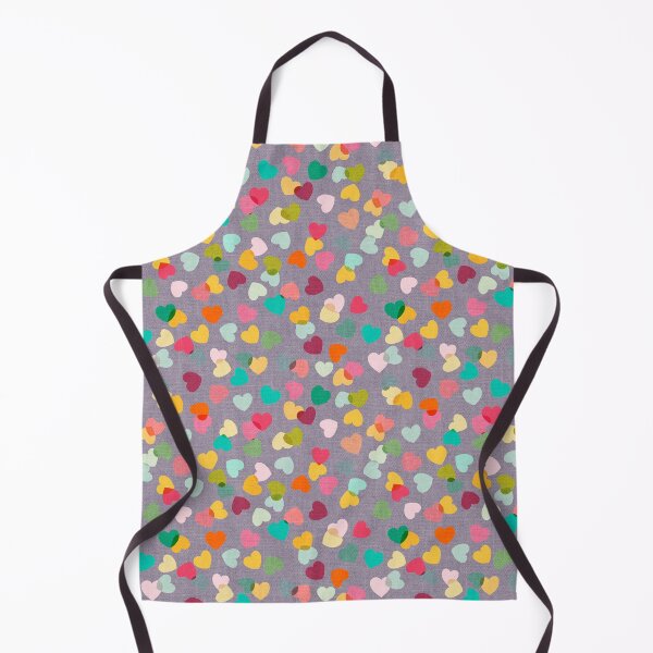 Item preview, Love Hearts Confetti Rainbow on Purple Mauve - small designed and sold by Cecilia Mok.