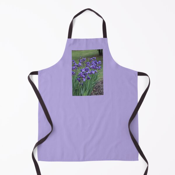 Item preview, Lovely Purple Irises Nature Scene Green Grass Background designed and sold by JariHawk.