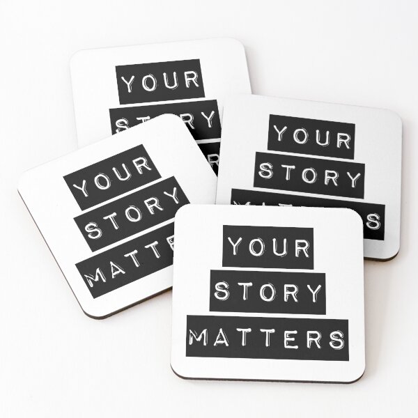 Item preview, Your Story Matters - simple bold typography - black and white designed and sold by thephoenixsoul.