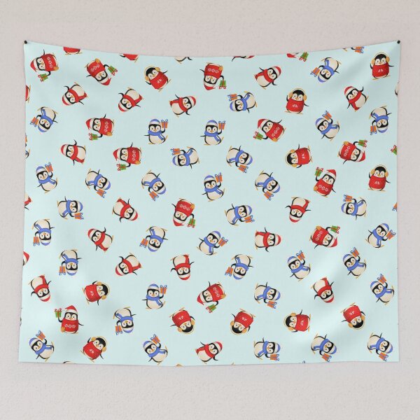 Item preview, Christmas Penguins Pattern designed and sold by BigAl3D.