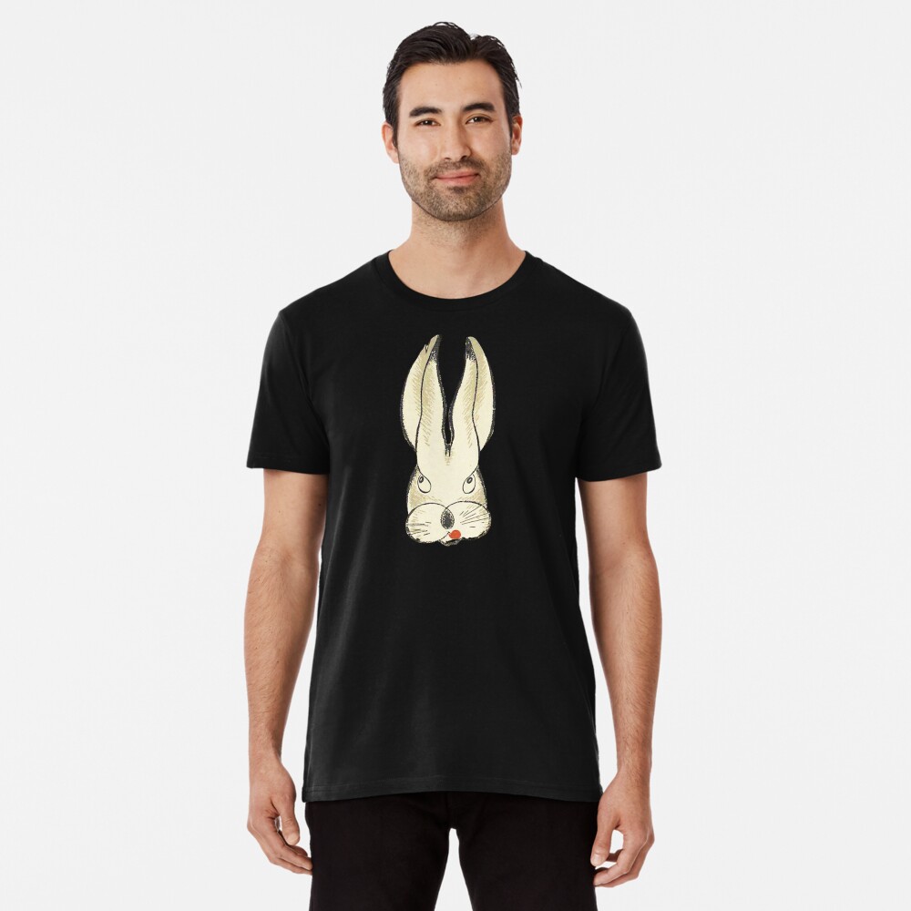 Vintage Rabbit Named Hop with Long Ears Premium T-Shirt