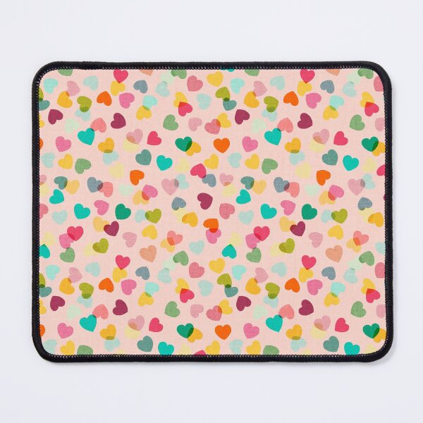 Item preview, Love Hearts Confetti Rainbow on Pink Icing - small designed and sold by Cecilia Mok.