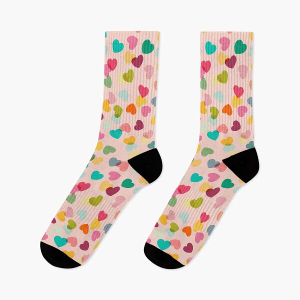 Item preview, Love Hearts Confetti Rainbow on Pink Icing - small designed and sold by Cecilia Mok.