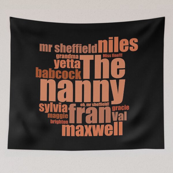 Item preview, The Nanny Fran Fine (Black) designed and sold by allysmar.