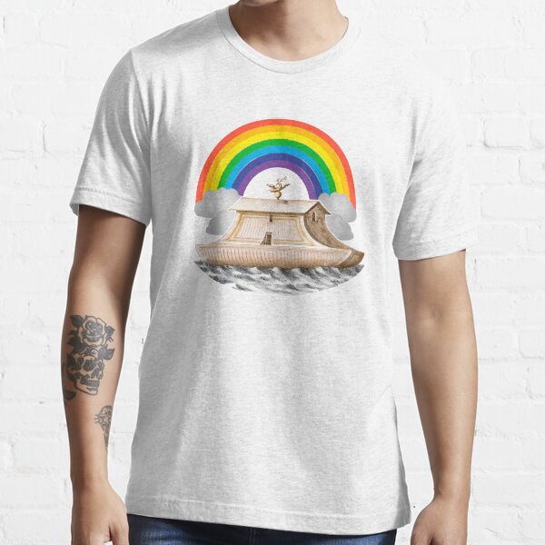 Rainbow Flood Noah's Ark Essential T-Shirt
