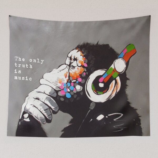 Item preview, The Only Truth Is Music - Banksy Art & Music Quote designed and sold by CASSNELSON.