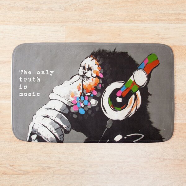 Item preview, The Only Truth Is Music - Banksy Art & Music Quote designed and sold by CASSNELSON.