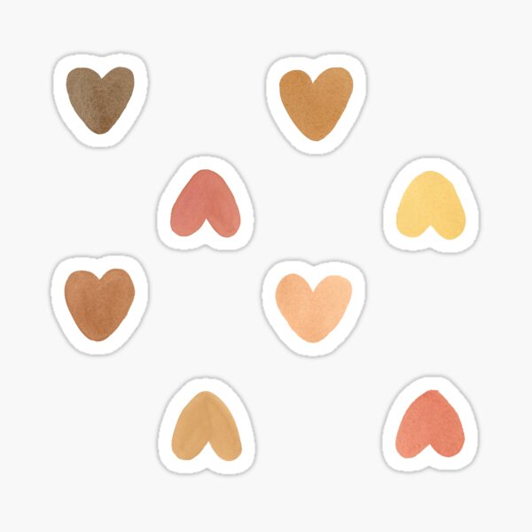 Item preview, Brown Hearts pattern designed and sold by Rachel Dash-Williams Creative.