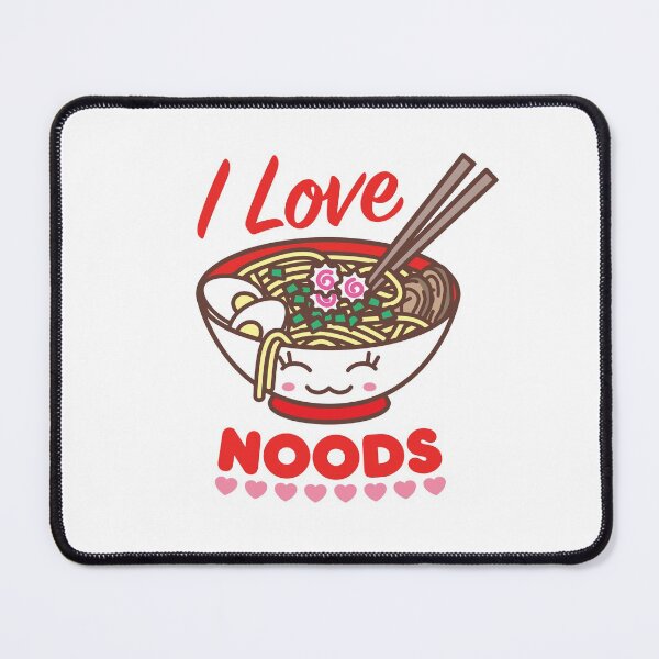 Item preview, I Love Noods Meme Funny Kawaii Ramen Noodle Bowl designed and sold by Art by s2ray.