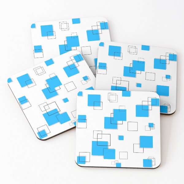 Item preview, Geometric Square light blue designed and sold by Tshirtstory.