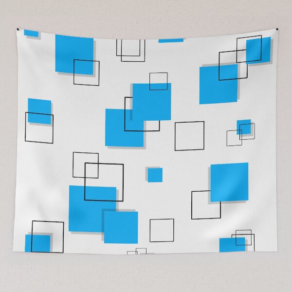 Item preview, Geometric Square light blue designed and sold by Tshirtstory.