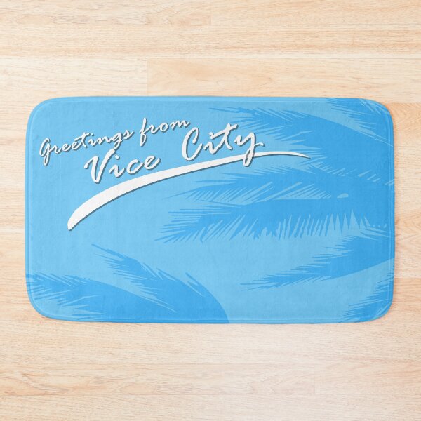 Greetings from Vice City Bath Mat
