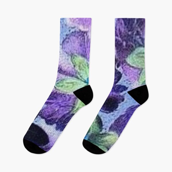 Item preview, Vintage Floral Green and Purple Violets designed and sold by SaraValor.