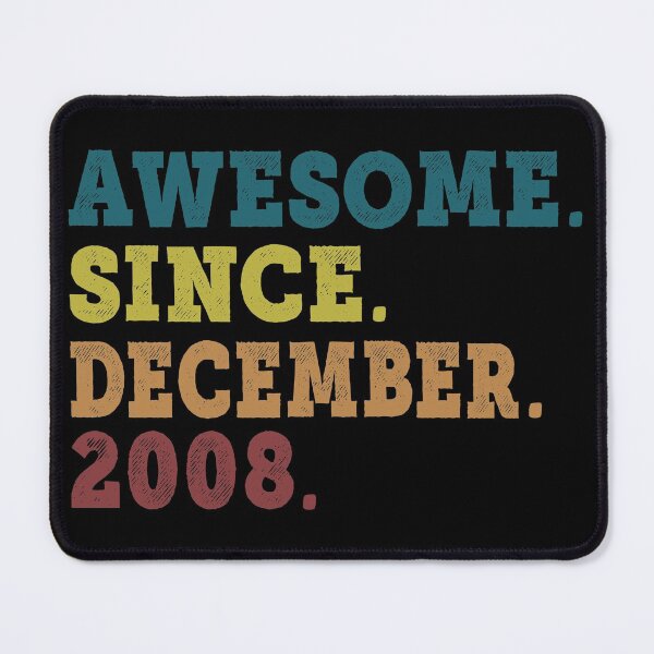 Item preview, Awesome Since December 2008 Retro Vintage 13rd Birthday Gift designed and sold by designbychow.