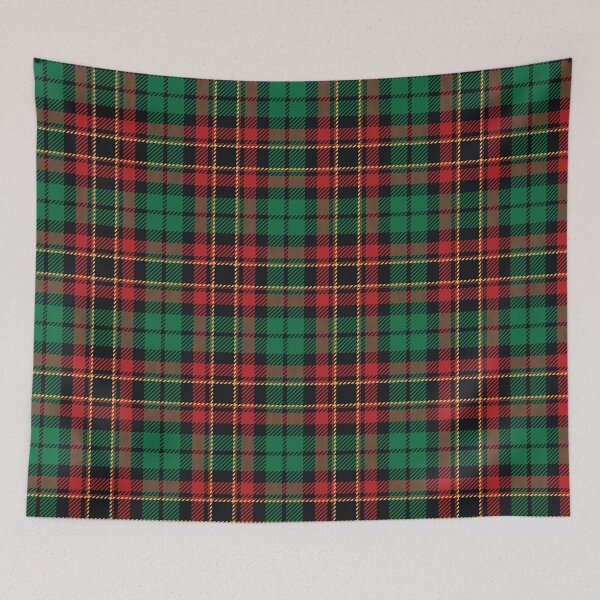 Item preview, Red, Green, Gold and Black Christmas Plaid Pattern designed and sold by BigAl3D.